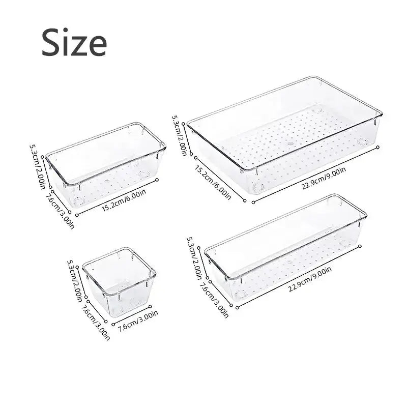 7/14 Pcs drawer organizer set