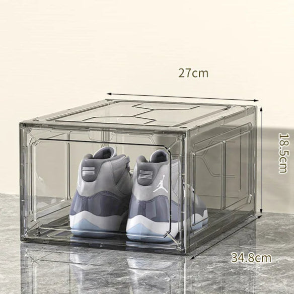 Transparent shoe box